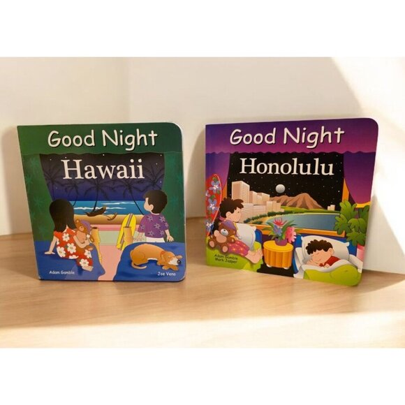 Good Night Books Hawaii Honolulu Board Books Lot Of 2 by Adam Gamble EUC - Picture 1 of 6